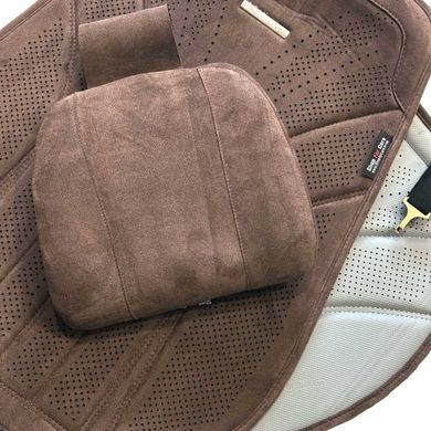 Buy Maybach Brown Alcantara Front Seat Covers Additional ventilation 2 pcs 96504 Premium Seat Covers (Alcantara)