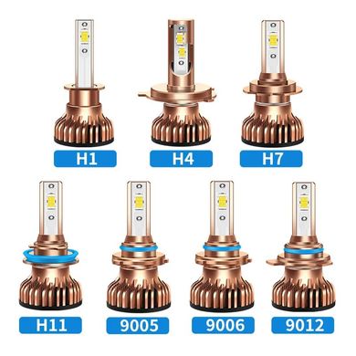Купить LED лампы автомобильные S7 Mini H1 55W (9600lm 6000K +400% IP67 DC9-24V) 63383 LED Лампы S7