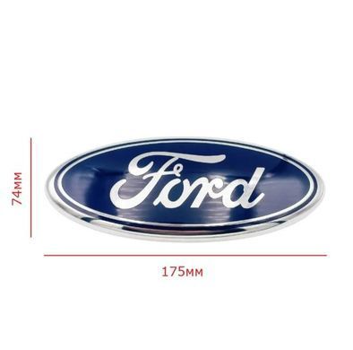 Купить Эмблема решетки Ford под ключ 145х60 мм (FO30-303-1 NTP) 89697 Эмблемы на иномарки