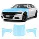 Buy Pre-cut paint protection film for Dodge Charger LD facelift 2015-2023 - hood + front fenders 104071 Model-specific paint protection film patterns for Dodge