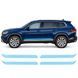 Купить Антигравийная защитная бронепленка по лекалам для Volkswagen Atlas (Teramont) I facelift 2020-2023 - нижняя зона кузова пороги 109828 Модельные лекала защитных пленок для Volkswagen