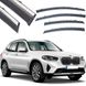 Купить Дефлекторы окон ветровики Benke для BMW X3 E83 F25 2018-2021 Хром Молдинг Из Нержавеющей Стали 3D 62313 Дефлекторы окон Hyundai - 1 фото из 7