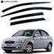Купити Дефлектори вікон вітровики для Hyundai Accent Verna / Kia Rio 2006-2010 4 шт (Auto Clover) 89799 Дефлектори вікон Hyundai