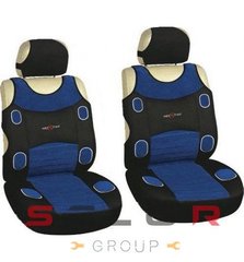 Купить Авточехлы майки для передних сидений Prestige велюр полиэестер Черно-синие 2 шт 4890 Майки для сидений