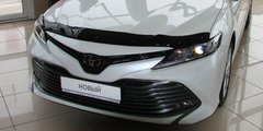Купить Дефлектор капота мухобойка для Toyota Camry 2017- 8 Дефлекторы капота Toyota
