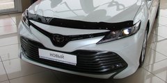 Купить Дефлектор капота мухобойка Toyota Camry 2017- 8 Дефлекторы капота Toyota