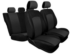 Купити Чохли на сидіння модельні для Renault Logan 04-13 / цільна спинка / Чорно - Сірі 34036 Чохли для сидіння модельні