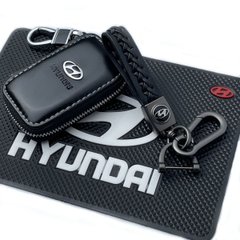 Купить Автонабор №77 для Hyundai / Коврик панели / Брелок с карабином и чехол для автоключей с логотипом 37231 Подарочные наборы для автомобилиста