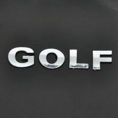 Купить Эмблема надпись Golf раздельная надпись Golf 4- 5 скотч 22209 Эмблема надпись на иномарки