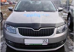 Купить Дефлектор капота мухобойка Skoda Octavia A7 2014- 2605 Дефлекторы капота Skoda