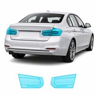 Купить Антигравийная защитная бронепленка по лекалам для BMW 3 Series F30 facelift 2015-2019 - задние фонари стопы 102057 Модельные лекала защитных пленок для Bmw