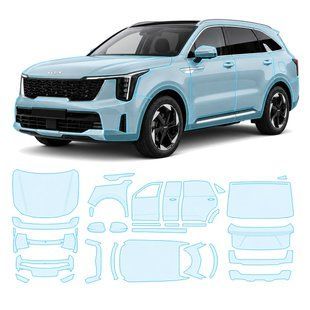 Buy Pre-cut paint protection film for Kia Sorento MQ4 facelift 2024- - full body 105753 Model-specific paint protection film patterns for Kia