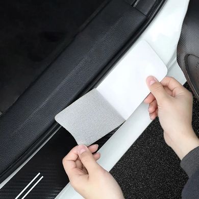 Buy Protective film for the trunk sill of a CITROEN carbon fiber, 1 piece (90x7 cm) 95232 Protective film for thresholds and handles