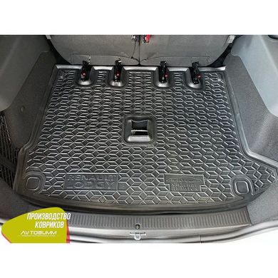Купити Автомобільний килимок в багажник Renault Lodgy 2018 - розділ. 3-й ряд / Гумовий (Avto-Gumm) 28886 Килимки для Renault