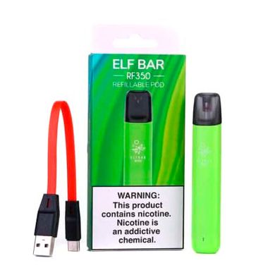 Купити Багаторазова POD-система Elf Bar RF350 Starter Kit 350 mAh Зелений 66168 Багаторазові POD системи