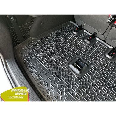 Купить Автомобильный коврик в багажник Renault Lodgy 2019,5- раздел. 3-й ряд / Резиновый (Avto-Gumm) 28886 Коврики для Renault