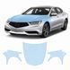 Купить Антигравийная защитная бронепленка по лекалам для Acura TLX I facelift 2018-2020 - капот и передние крылья 103003 Модельные лекала защитных пленок для Acura