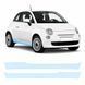 Купити Антигравійна захисна бронеплівка за лекалами для Fiat 500 II 2007- нижня зона кузова пороги 104140 Модельні лекала захисних плівок для Fiat