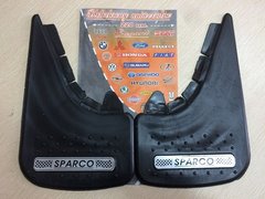 Купити Бризковики малі чорні з написом Sparco 2 шт 23521 Бризковики універсальні з логотипом моделей
