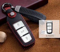 Купити Чохол для автоключів Volkswagen із Брелоком Карабін Оригінал (3 кнопки №3) 66775 Чохли для автоключів (Оригінал)