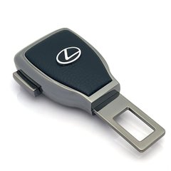 Купить Заглушка переходник ремня безопасности с логотипом Темный хроом Lexus 1 шт 39430 Заглушки ремня безопасности