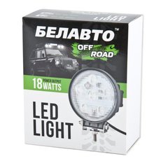 Купить Дополнительная LED фара БЕЛАВТО 18W (3W*6) 10-30V Ø 128*41mm / 1320Lm Дальний 1 шт (BOL0603 Spot) 8505 Дополнительные LЕD фары