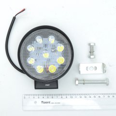 Купити Додаткова LED фара Лідер 27W (3W*9) 10-30V Ø 112x125 mm Дальній (001 B 27W) 1 шт (3376) 8716 Додаткові LЕD фари