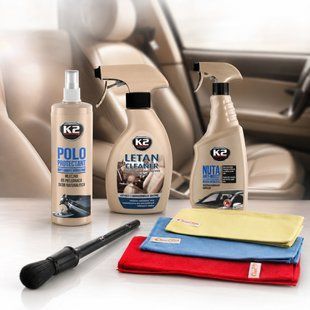 Купить Набор для ухода за Кожаным салоном авто К2 Letan Anti-Insect 5 шт 58251 Наборы техпомощи и ухода для автомобилиста