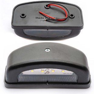 Купить LED Подсветка Номера универсальная 6 диодов 100 х 45 мм Черный (Form Plas FR0 215) 83022 Подсветка - Номера