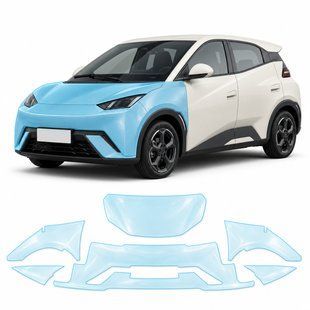 Buy Pre-cut paint protection film for BYD Seagull (Dolphin Surf) I 2023- front end 103172 Model-specific paint protection film patterns for BYD