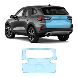 Купити Антигравійна захисна бронеплівка за лекалами для Ford Escape (US) IV 2020-2022 - зона кришки багажника 104342 Модельні лекала захисних плівок для Ford