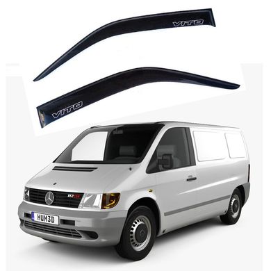 Купить Дефлекторы окон ветровики Mercedes Vito 1996-2003 W638 7 см Скотч 3M Voron Glass 73052 Дефлекторы окон Mercedes-Benz