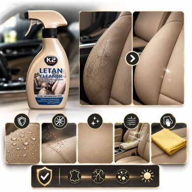 Купить Набор для ухода за Кожаным салоном авто К2 Letan Anti-Insect 5 шт 58251 Наборы техпомощи и ухода для автомобилиста