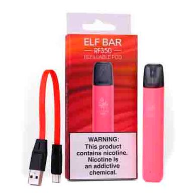 Купити Багаторазова POD-система Elf Bar RF350 Starter Kit 350 mAh Рожевий 66169 Багаторазові POD системи