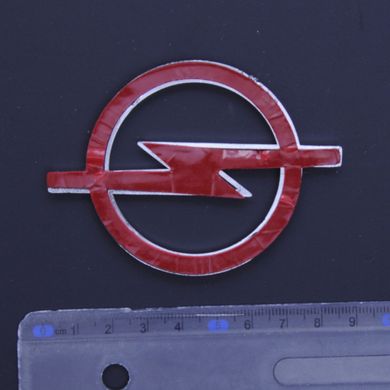 Купить Эмблема для Opel 80 x 60 мм пластиковая Xром скотч 21562 Эмблемы на иномарки