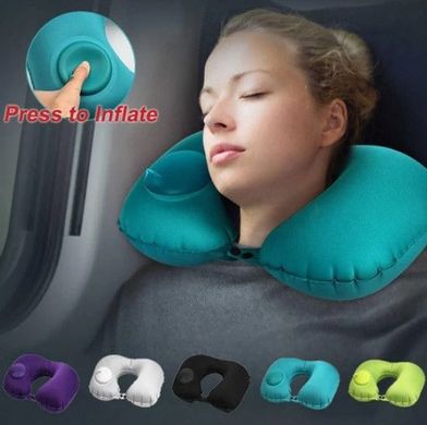 Купити Дорожня Подушка для шиї надувна Автоматична Pillow RH-34 26289 Подушка для подорожей