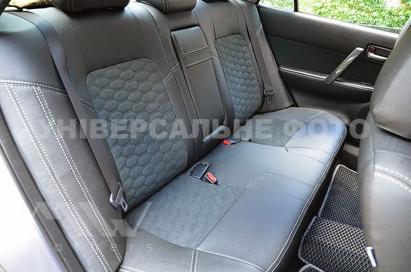 Купити Авточохли модельні MW Brothers для Citroen C-Elysee з 2013 серія Leather Style Sota (сіра нитка) 111424 Чохли модельні MW Brothers