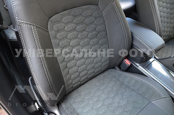 Купити Авточохли модельні MW Brothers для Citroen C-Elysee з 2013 серія Leather Style Sota (сіра нитка) 111424 Чохли модельні MW Brothers
