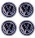 Купити Наклейка на ковпак Volkswagen 90 мм чорний 4 шт 23119 Наклейки на ковпаки