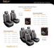 Купить Автомобильные чехлы для передних сидений Beltex Comfort Серые 8942 Майки для сидений закрытые - 3 фото из 3