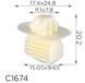 Купить Клипса для обшивки салона Volkswagen, Seat, Skoda (6N0867276, 12633) (C1674) 73635 Втулка держатель - 2 фото из 2