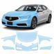 Купить Антигравийная защитная бронепленка по лекалам для Acura TLX I facelift 2018-2020 - передняя часть авто (капот бампер фары крылья) 103004 Модельные лекала защитных пленок для Acura