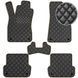 Buy Eco-leather floor mats for Audi A4 (B6 / B7) 2001-2008 Brown 5 pcs (Rombus) 68562 Floor mats for Audi