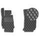 Buy Front eco-leather floor mats for BMW 3 (F30 / F31) 2011-2019 with heel pad 2 pcs (Rombus) 80504 Floor mats for Bmw