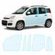 Купить Антигравийная защитная бронепленка по лекалам для Fiat Panda III 2011-2024 - зоны дверей и стойки окон 104209 Модельные лекала защитных пленок для Fiat