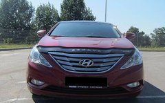 Купить Дефлектор капота мухобойка для Hyundai Sonata (YF) 2009-2015 2557 Дефлекторы капота Hyundai