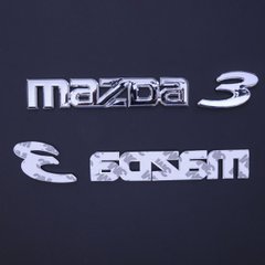 Купить Эмблема надпись Mazda 3 Скотч 3М 140 x 15 мм Польша 22102 Эмблема надпись на иномарки