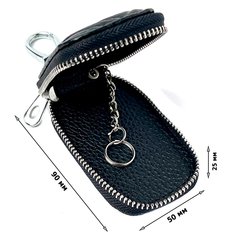 Купити Ключниця – чохол автомобільна для ключів з логотипом Ford Ромб Чорний 60888 Чохли для автоключів