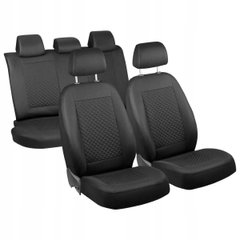 Купити Чохли на сидіння модельні для Renault Logan, Sandero 13-16 / Роздільна спинка / Чорні 36486 Чохли для сидіння модельні