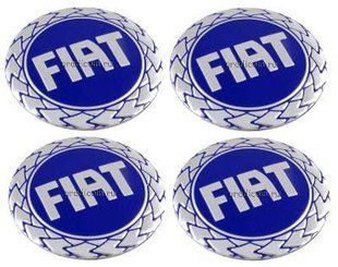 Buy Hubcap sticker Fiat 90mm blue 4 pcs 23070 Stickers for hubcaps